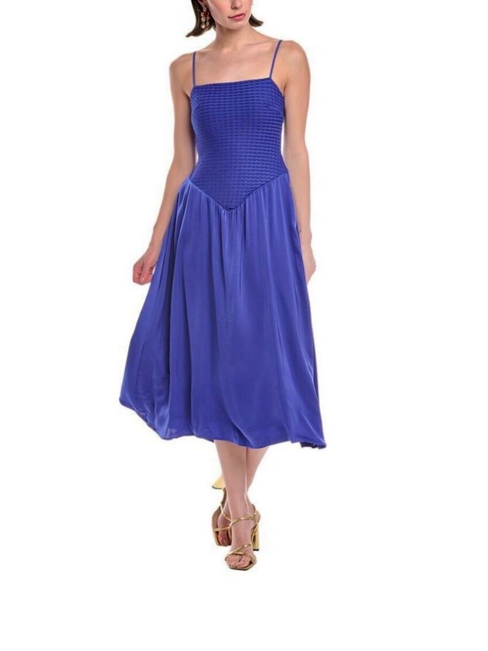 RACHEL Rachel Roy Donna Midi Dress Blue Size S NWT